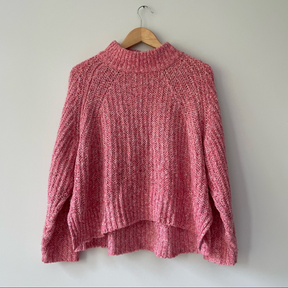 Pink silence + noise sweater from UO